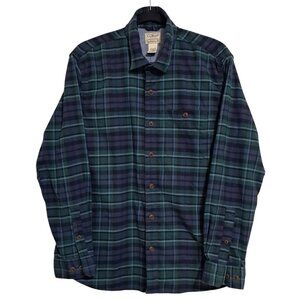 L.L.Bean Plaid Flannel Sirt Mens M Traditional Fit Lightweight Gorpcore Outdoors